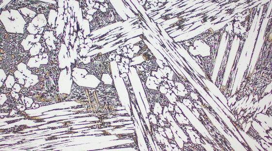 Typical microstructure VAUTID wear plate 150